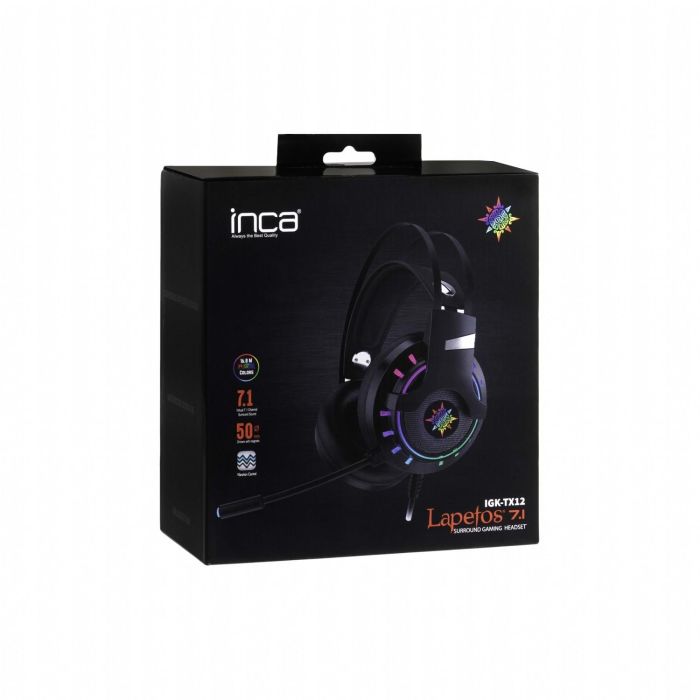 INCA Gaming Headset IGK-TX12 7.1, USB, Vibration, RGB-LED retail 5 INCA Gaming Headset IGK-TX12 7.1, USB, Vibration, RGB-LED retail 5