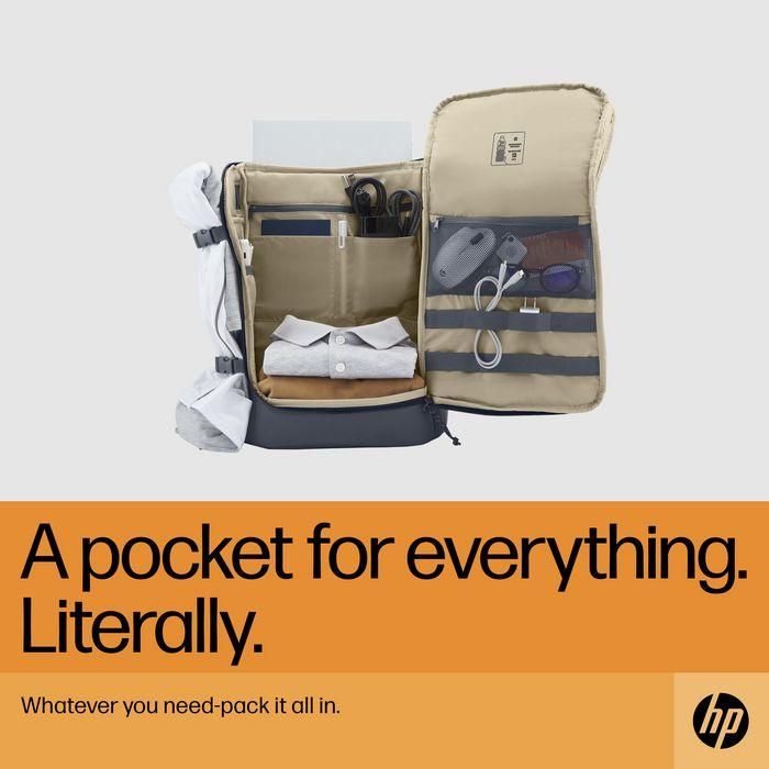 HP Mochila para Portátil Travel 25 Litros 15.6 pulgadas Iron Grey Espaciosa y Ligera 6