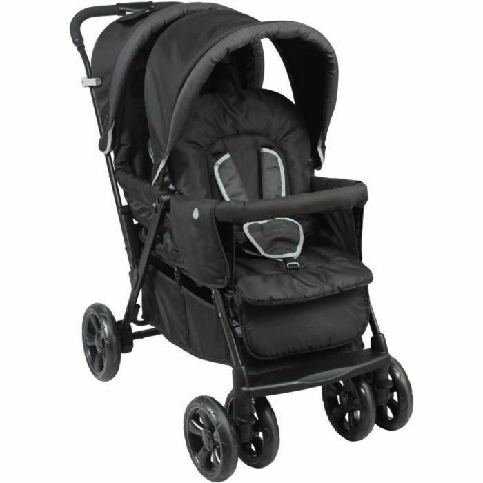 Bambisol BAM3159059050157 Cochecito Doble, Totalmente Equipado, con Protector de Lluvia y Plegado Fácil 4 Bambisol BAM3159059050157 Cochecito Doble, Totalmente Equipado, con Protector de Lluvia y Plegado Fácil 4