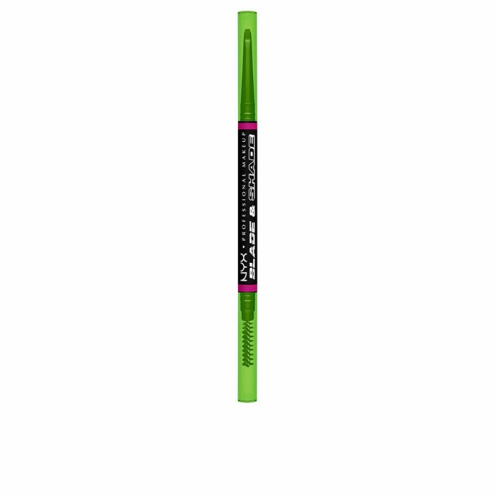 NYX Professional Make Up BLADE & SHADE NANO lápiz de cejas #12-Black, doble punta para definición y sombreado NYX Professional Make Up BLADE & SHADE NANO lápiz de cejas #12-Black, doble punta para definición y sombreado