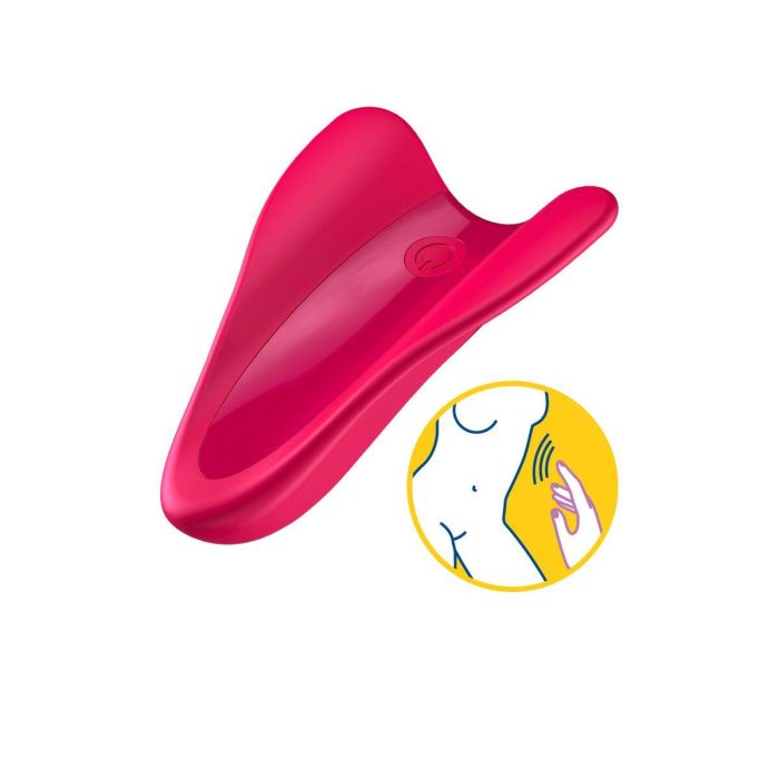 Vibrador High Fly Finger Satisfyer 4004129 Rojo 3 Vibrador High Fly Finger Satisfyer 4004129 Rojo 3