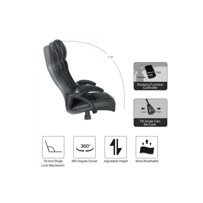 Silla Oficina Equip 651016 Negra Respaldo 7 Silla Oficina Equip 651016 Negra Respaldo 7