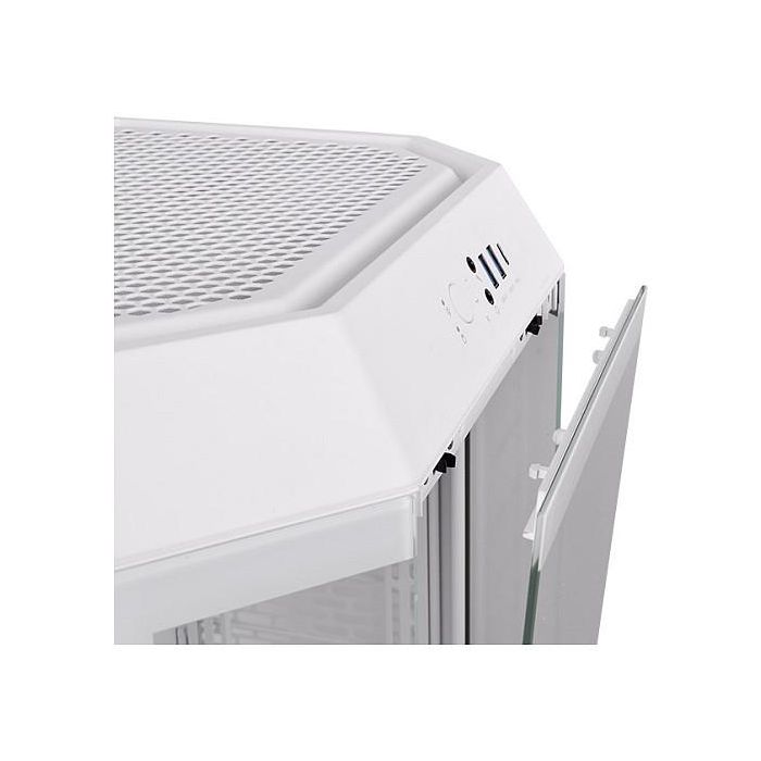 Thermaltake The Tower 300 Micro Torre PC Blanco, micro ATX, Mini-ITX, SPCC, Vidrio templado, hasta 21 cm de altura de CPU, 40 cm de GPU 4