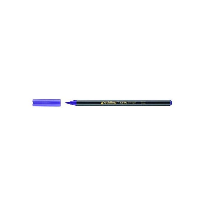 Rotulador Fibra Edding 1340 Brushpen Violeta 10 unidades