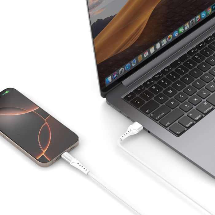 4smarts USB-A auf USB-C Kabel PrimeCord 18W 1.5m. weiss 4