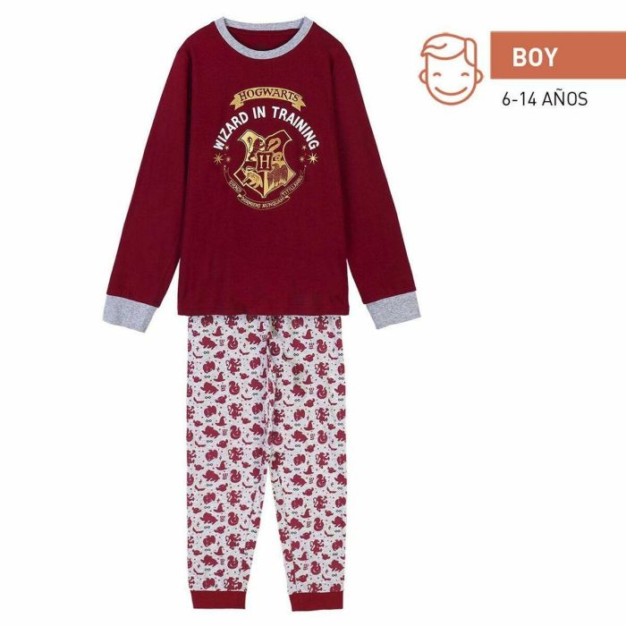 Pijama Infantil Harry Potter Rojo 0 Pijama Infantil Harry Potter Rojo 0