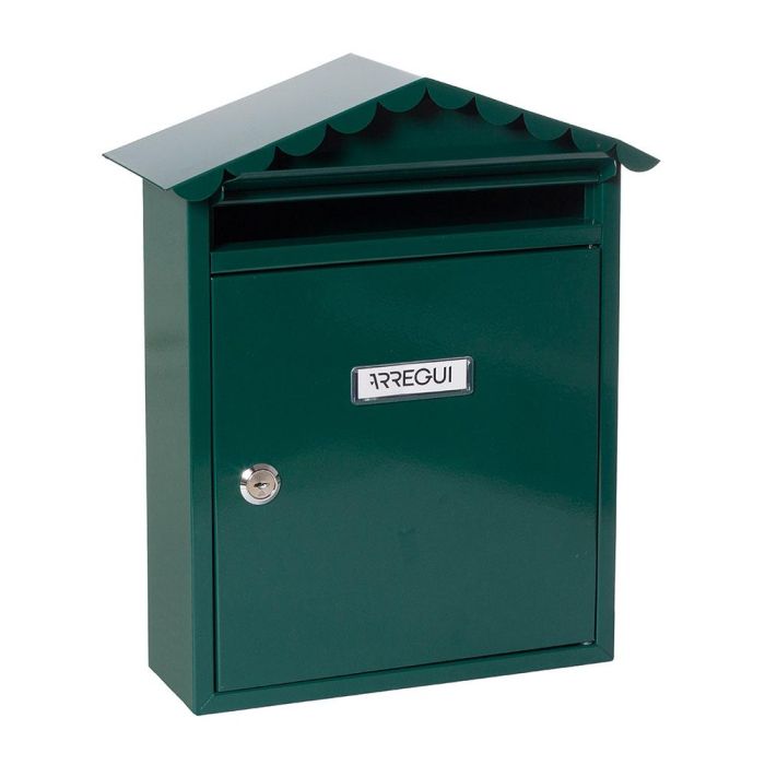 Arregui Visit Buzón Exterior Individual Mediano (A4) de Acero Galvanizado Lacado Verde 30x11x36 cm 1 Arregui Visit Buzón Exterior Individual Mediano (A4) de Acero Galvanizado Lacado Verde 30x11x36 cm 1
