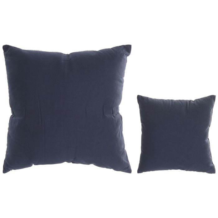 DKD Home Decor Cojin Atlantico Azul Blanco Algodon 50 x 50 x 10 cm Set de 2 DKD Home Decor Cojin Atlantico Azul Blanco Algodon 50 x 50 x 10 cm Set de 2