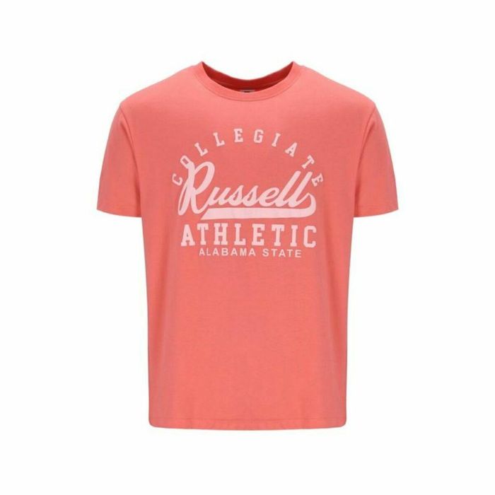 Camiseta de Manga Corta Russell Athletic Amt A30211 Coral Hombre 0 Camiseta de Manga Corta Russell Athletic Amt A30211 Coral Hombre 0