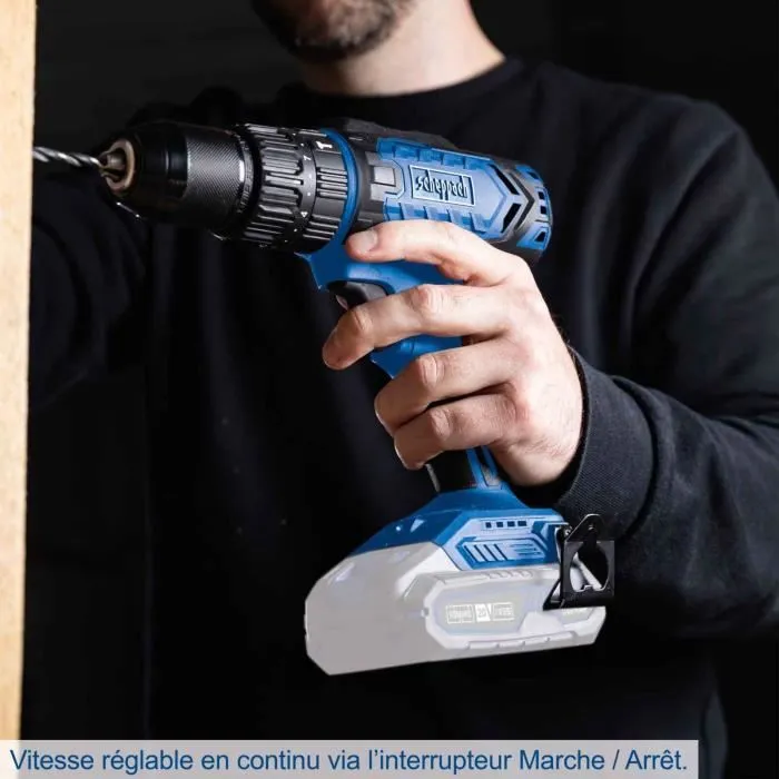 Scheppach Taladro-destornillador de impacto IXES 20V, Par 45 Nm, Portabrocas 13mm, C-CD45-X (sin batería ni cargador) 3