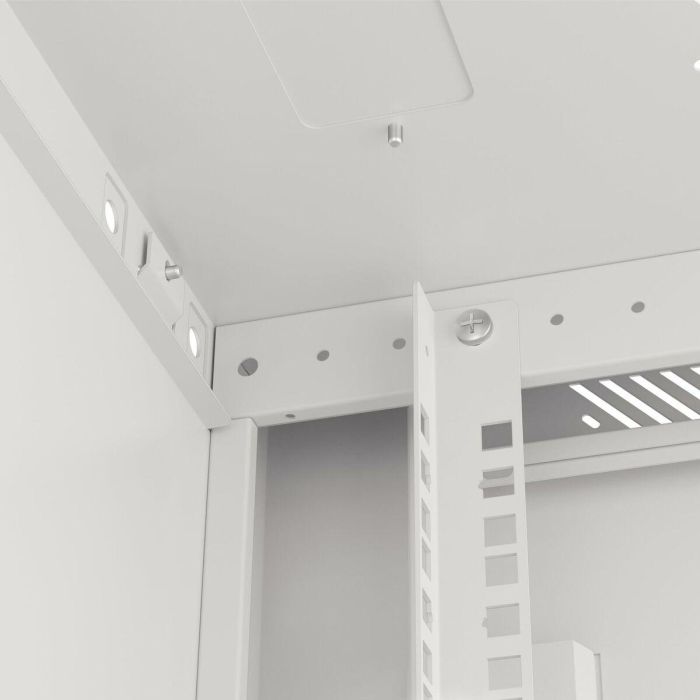 Lanberg WF01-6418-10S Armario Rack de Pared 18U, Color Gris, 60 kg de Capacidad Máxima 5 Lanberg WF01-6418-10S Armario Rack de Pared 18U, Color Gris, 60 kg de Capacidad Máxima 5