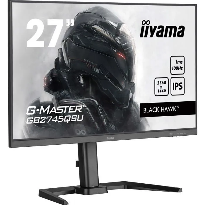 iiyama GB2745QSU-B2 Monitor Gaming 27" Wide Quad HD 2560 x 1440, 1ms, IPS, 100Hz, AMD FreeSync, Negro 2 iiyama GB2745QSU-B2 Monitor Gaming 27" Wide Quad HD 2560 x 1440, 1ms, IPS, 100Hz, AMD FreeSync, Negro 2