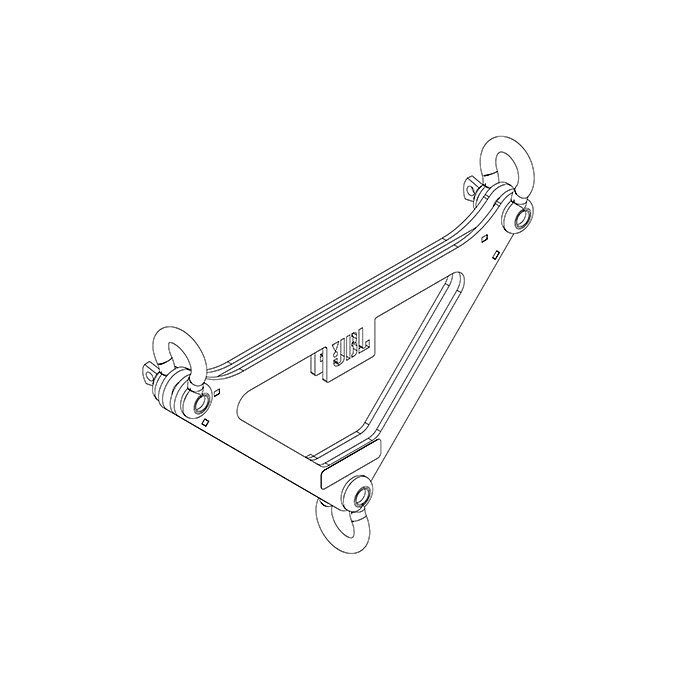 JBLPRO Placa Delta 34x60x65 cm