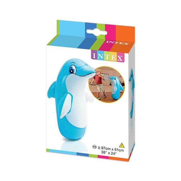 Figura hinchable tentetieso 98x44 cm. (delfín, tigre o dinosaurio) - modelos surtidos 2 Figura hinchable tentetieso 98x44 cm. (delfín, tigre o dinosaurio) - modelos surtidos 2