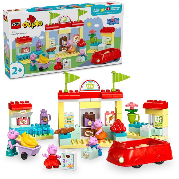 LEGO DUPLO 10434 Set de Juego Supermercado de Peppa Pig – juguete infantil para niños de 2+ años 11