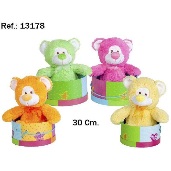 Peluche oso colores 30 cm.con caja - modelos surtidos 2 Peluche oso colores 30 cm.con caja - modelos surtidos 2