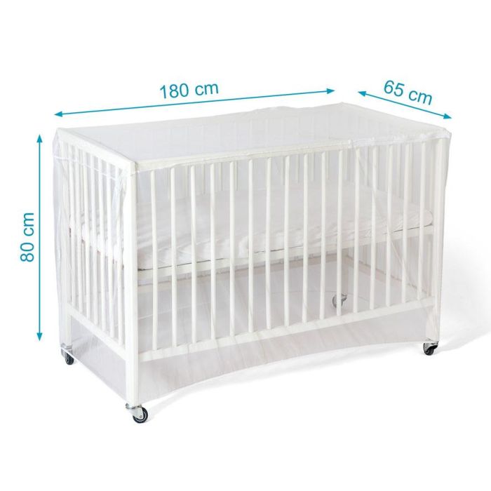 KioKids Mosquitera Blanca Para Cuna Con Cremallera 135x80x65 cm 2 KioKids Mosquitera Blanca Para Cuna Con Cremallera 135x80x65 cm 2