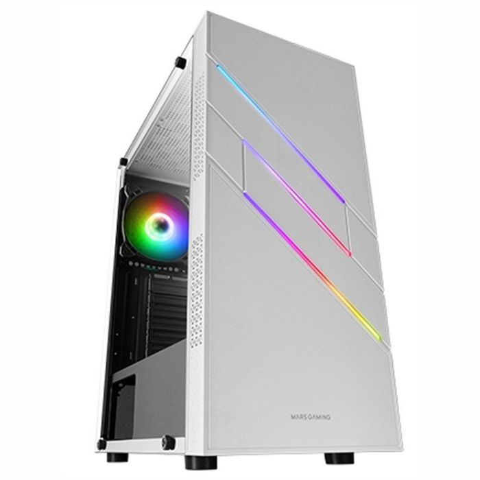 Mars Gaming MC-U3 Blanco Semitorre ATX con Iluminación ARGB y Ventana de Cristal Templado 1 Mars Gaming MC-U3 Blanco Semitorre ATX con Iluminación ARGB y Ventana de Cristal Templado 1