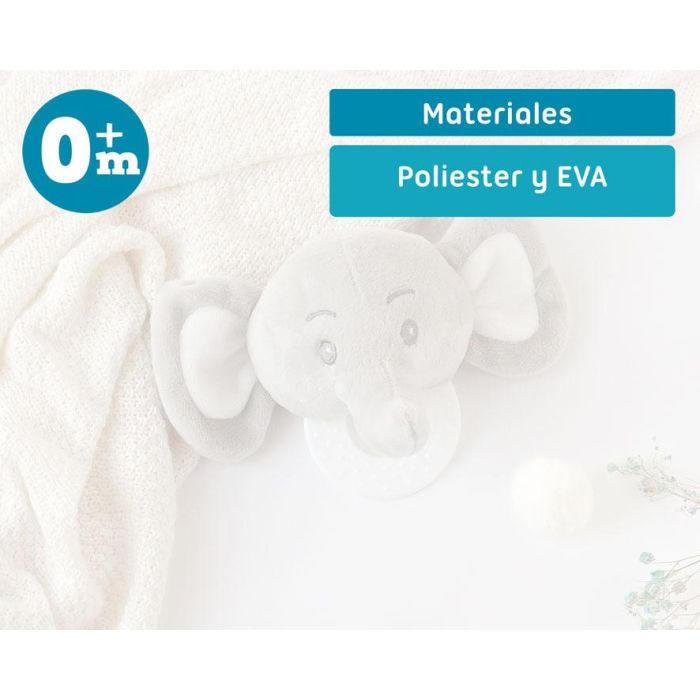 KioKids Mordedor Peluche Elefante Gris 13 cm Bebés +0 meses Alivio Dentición Masaje Encías Texturas Poliester EVA Colección Dolci Amici 5 KioKids Mordedor Peluche Elefante Gris 13 cm Bebés +0 meses Alivio Dentición Masaje Encías Texturas Poliester EVA Colección Dolci Amici 5