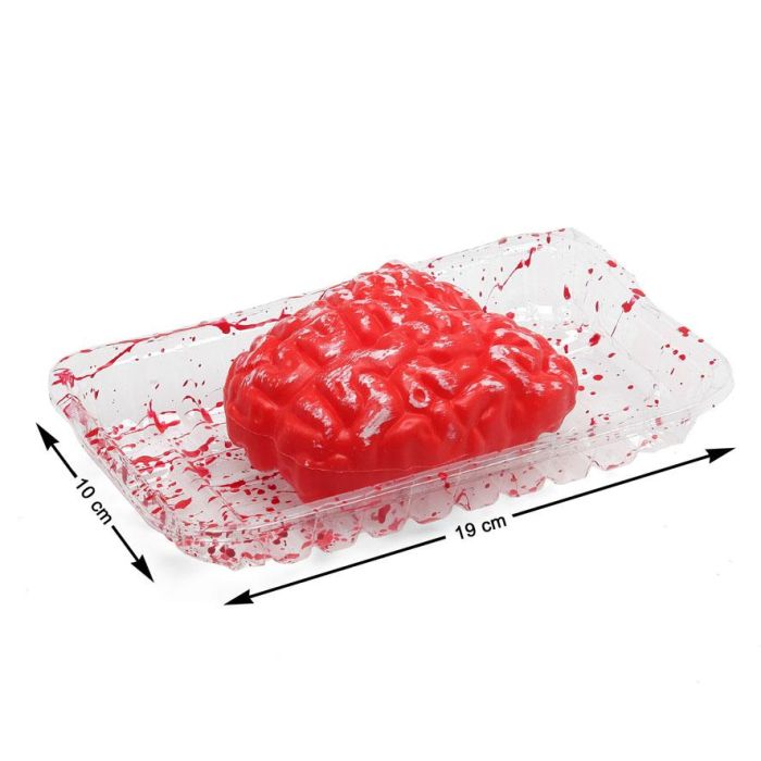 Bandeja Decorativa 18x11 cm con Diseño de Despojos Humanos para Halloween