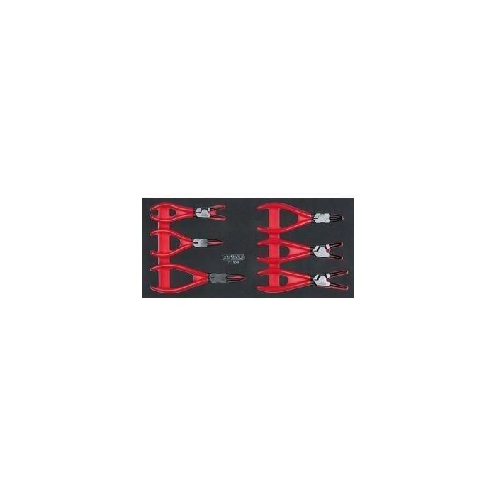 Módulo de alicates para anillos de retención - KSTOOLS - 6 alicates - Corte por láser - Espuma imputrescible - Anillos de retención 0 Módulo de alicates para anillos de retención - KSTOOLS - 6 alicates - Corte por láser - Espuma imputrescible - Anillos de retención 0