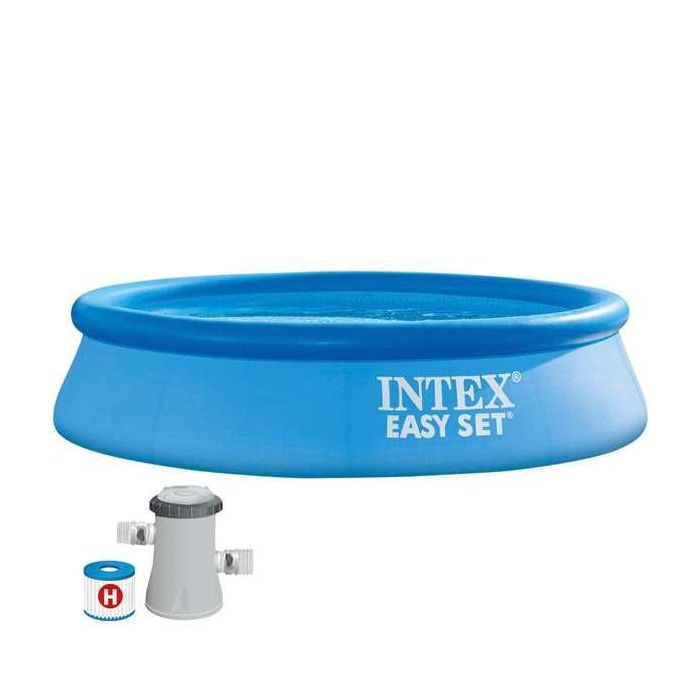 Intex Piscina Hinchable Redonda Easy Set con Depuradora Filtro 3077 Litros 305x61 cm 6