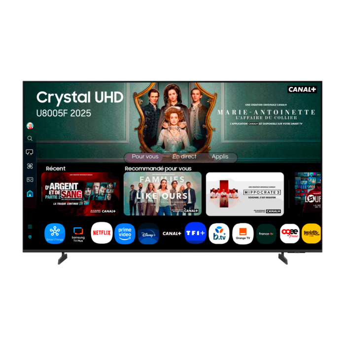 Samsung TU43U8005FU Smart TV 43" (109 cm) 4K Ultra HD WiFi Negro con Crystal Processor y HDR