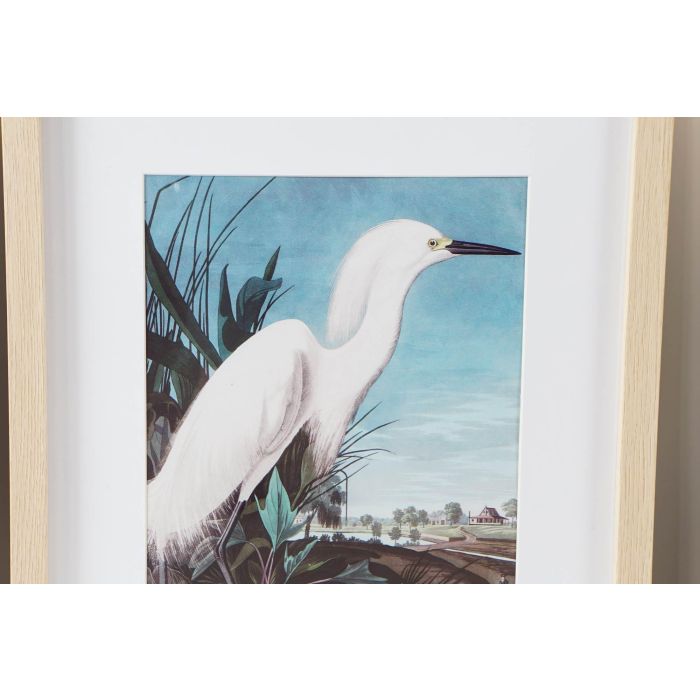 DKD Home Decor Cuadro Oriental Garza Ps Multicolor 45 x 35 cm (4 Unidades) 2