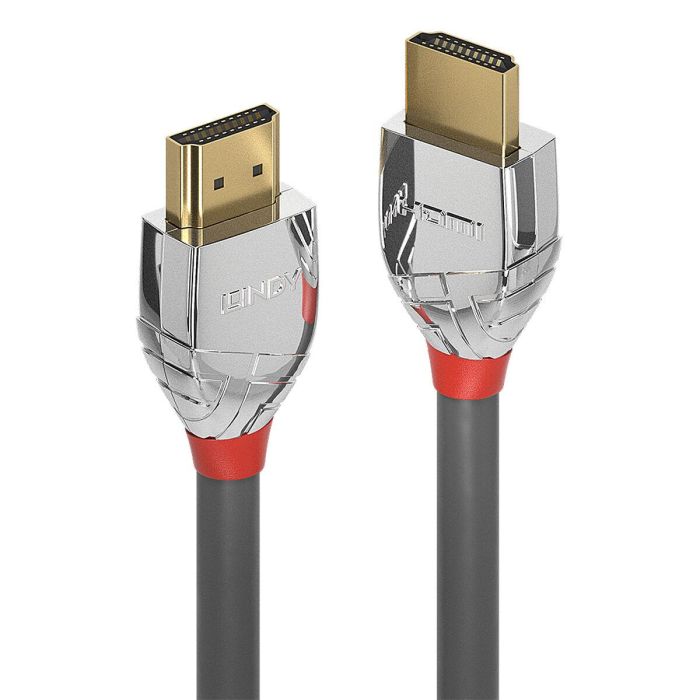Lindy Cromo Line Cable HDMI Alta Velocidad 5m, UHD 4K 60Hz 18Gbps, HDMI 2.0, Triple Blindado, Contactos Chapados Oro