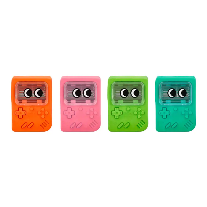 Imaginovo Goma de borrar con forma de consola con sacapuntas, colores surtidos 4