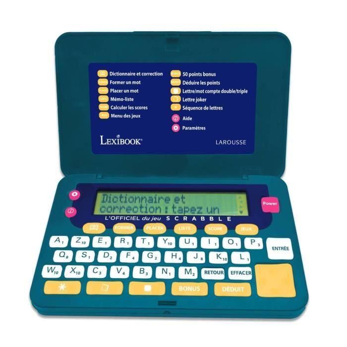 Lexibook LEXSCR9FR Diccionario Electrónico Oficial Scrabble – Nueva Edición