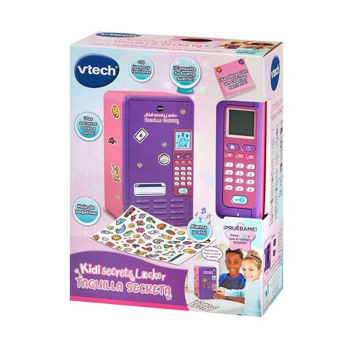 Vtech KidiSecrets Locker Taquilla Secreta Morada con Sonidos y Luces, Boli, Posit y Pegatinas Incluidas 25x12x33 cm Vtech KidiSecrets Locker Taquilla Secreta Morada con Sonidos y Luces, Boli, Posit y Pegatinas Incluidas 25x12x33 cm