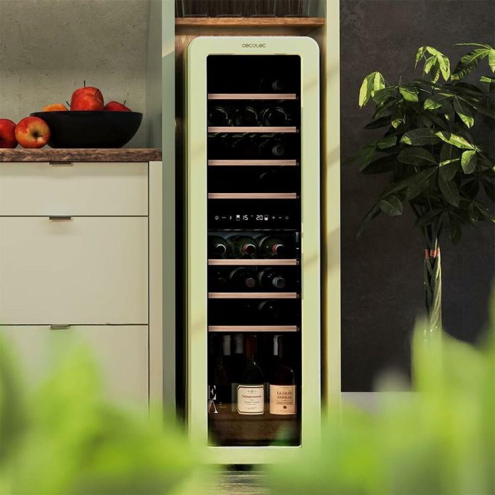 Cecotec Vinoteca GrandSommelier Origin Duo 30, 30 botellas, doble zona, LED, NoFrost, negro 13