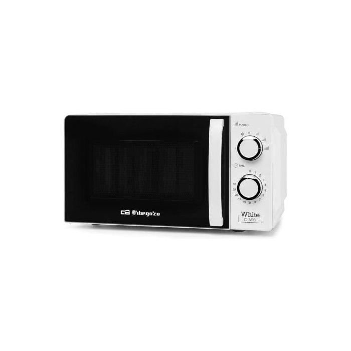 Orbegozo MI 2115 Microondas Sobremesa 700W, 20L Blanco con Temporizador y Descongelación 3