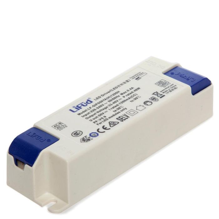 Driver LIFUD 48W Entrada:220-240VAC Salida:33-40VDC Flicker Free Driver LIFUD 48W Entrada:220-240VAC Salida:33-40VDC Flicker Free