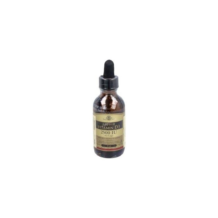 SOLGAR Vitamina D3 Líquida 2500 UI (62,5 mcg) 59ml Sabor Naranja