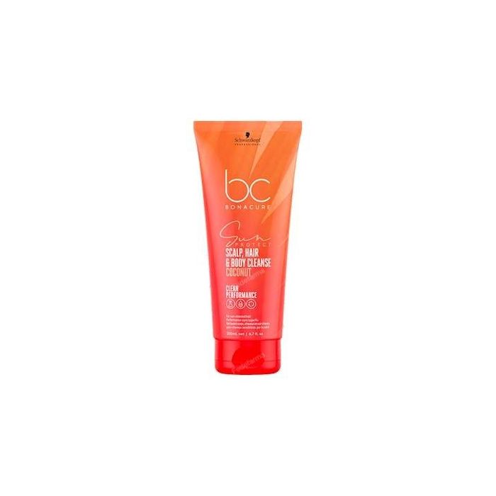Schwarzkopf BC Sun Protect Limpiador Refrescante Cabello, Cuero Cabelludo y Cuerpo Coco 200ml