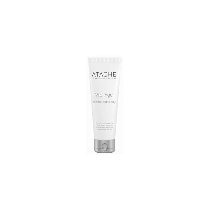 ATACHE Vital Age Wrinkle Attack Day 50ml - Crema Antiarrugas de Día para Piel Madura, Difumina Líneas de Expresión