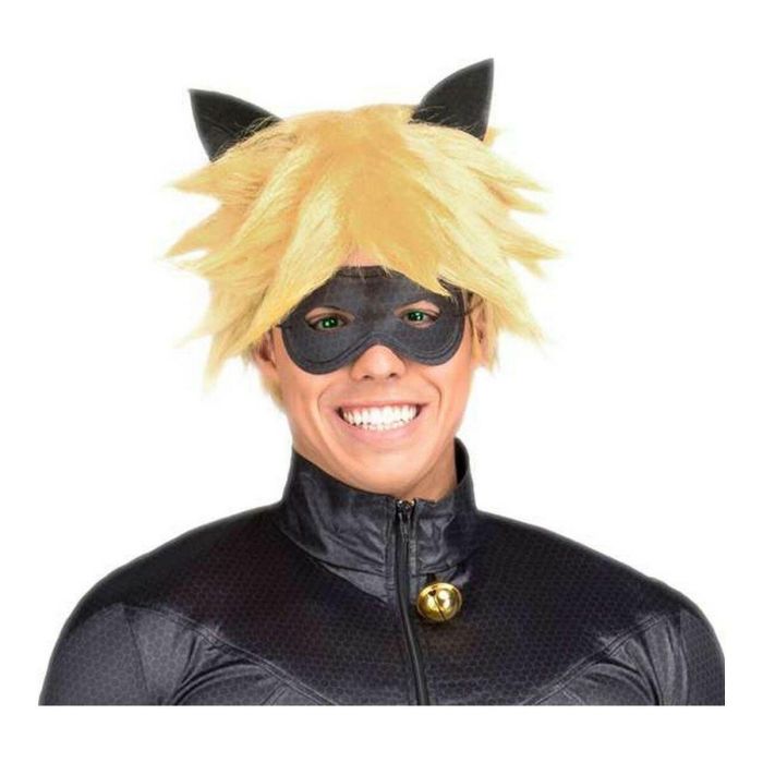 Peluca adulto cat noir con antifaz talla única 1 Peluca adulto cat noir con antifaz talla única 1