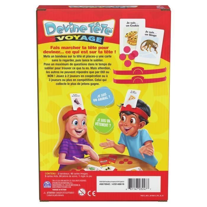 Spin Master SPI1723825784009 Adivina la Cabeza Viaje Juego de mesa familiar a partir de 6 años 1 Spin Master SPI1723825784009 Adivina la Cabeza Viaje Juego de mesa familiar a partir de 6 años 1