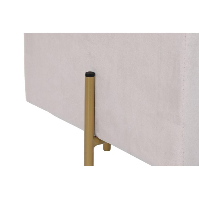 DKD Home Decor Reposapiés Rosa Dorado 45 x 47 x 45 cm 1