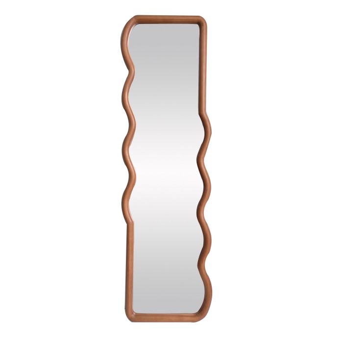 DKD Home Decor Espejo Moderno de Pino y Cristal, Color Natural, 158 x 46 cm