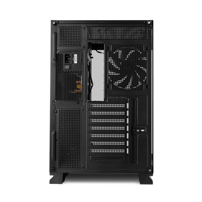 NOX HUMMER GALAXY ARGB - Semitorre ATX Gaming, Cristal Templado Frontal y Lateral, 4 Ventiladores PWM 120mm ARGB, Soporte GPU 420mm, USB Tipo-C, Negra