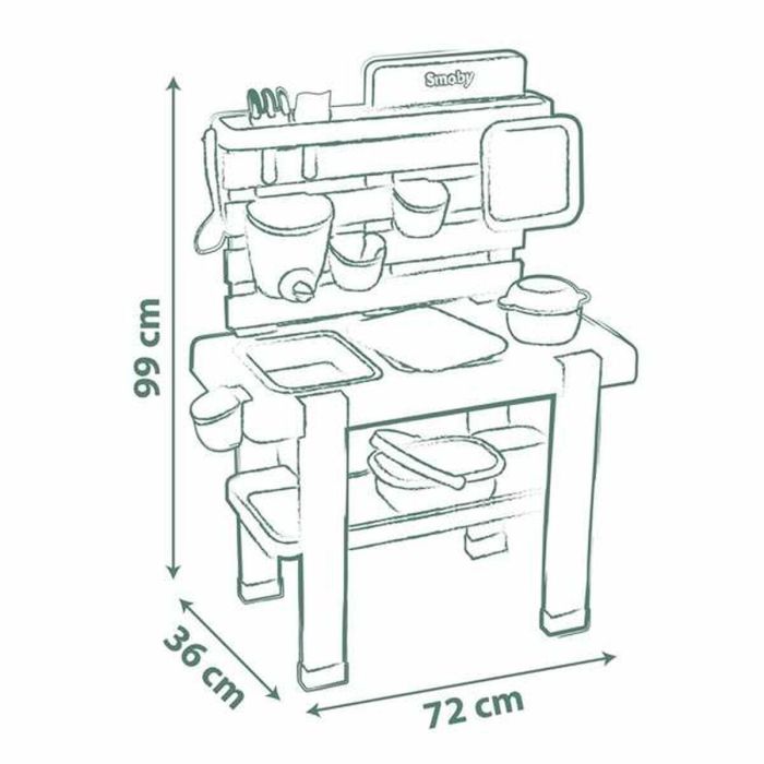 SMOBY Life - Mud Kitchen - Cocina con temática de hogar 7 SMOBY Life - Mud Kitchen - Cocina con temática de hogar 7
