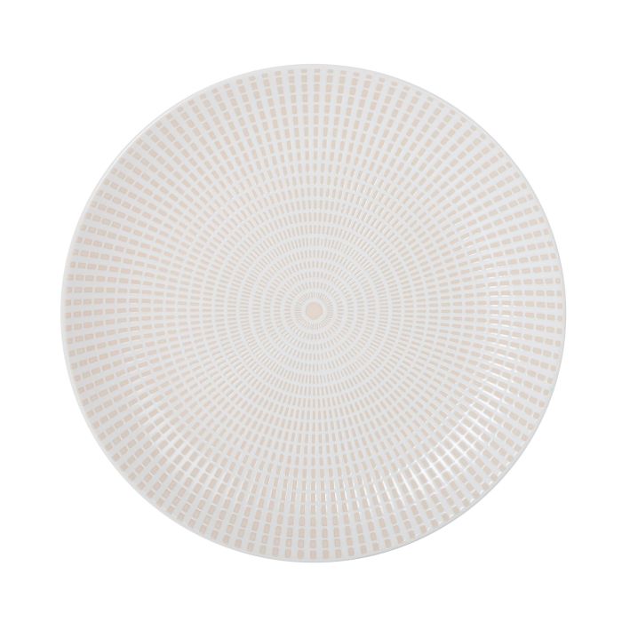 La Mediterranea Plato Llano Arosa Ivory - Plato de Porcelana Ø 27 cm, Acabado Ivory (12 Unidades)