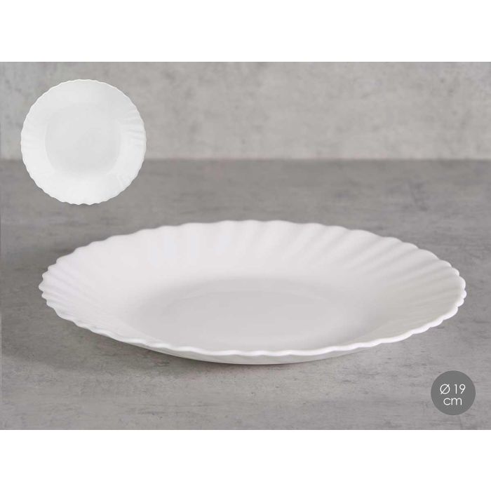 Plato Postre Clásico Opal 19 cm Blanco - Vivalto (24 Unidades) Plato Postre Clásico Opal 19 cm Blanco - Vivalto (24 Unidades)