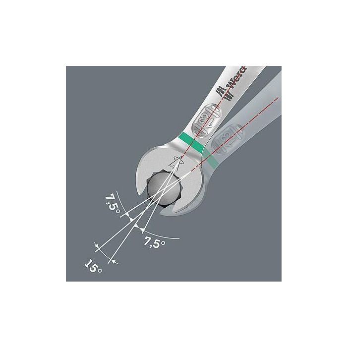 Wera 6003 Joker 15 Set 1 Juego de Llaves de Anillo y Boca Fijas, 5.5-19 mm, 15 Piezas 4