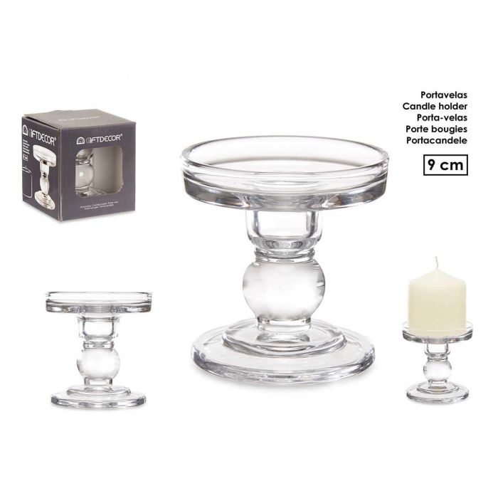 Candelabro Cristal Bola S 9Cm Giftdecor (24 Unidades) Candelabro Cristal Bola S 9Cm Giftdecor (24 Unidades)