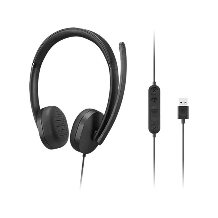 Auriculares con Micrófono Lenovo 4XD1P83425 Negro 10 Auriculares con Micrófono Lenovo 4XD1P83425 Negro 10