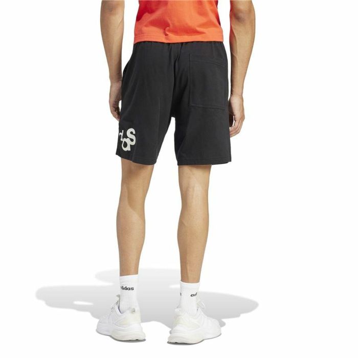 Pantalón Corto Deportivo Adidas Bl Short Q1 Graphic Negro 4